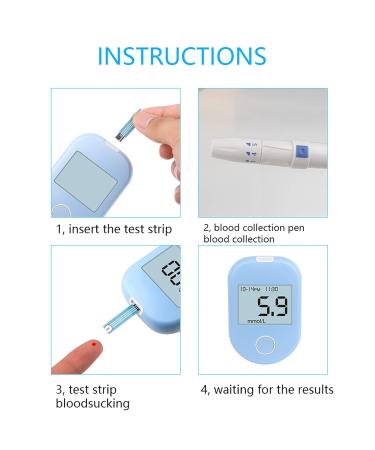 ThreeH Blood Glucose Meter Kit - 50 Test Strips, Glucometer, Lancets & Lancing Device for Home Use | Portable Diabetes Testing Kit - Buy Online on GoSupps.com