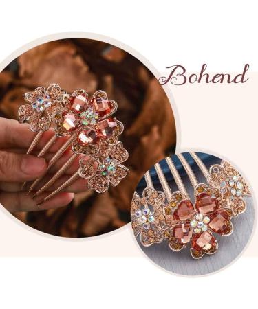 Bohend Rhinestone Hair Comb Crystal Hair Pieces Wedding Hair Accessories Jewelry for Women and Girls (1) - Buy Online on GoSupps.com