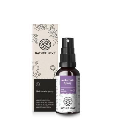 Nature love melatonin spray - tasteless - without alcohol - 0.5 mg melatonin per daily dose - with vitamin B1 and B6 - 30 ml vegan high -dosed - Buy Online on GoSupps.com