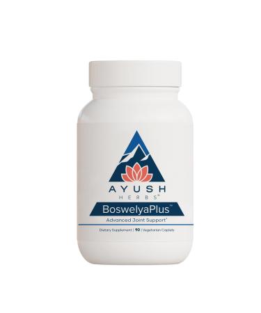 Ayush Herbs Boswelya Plus Herbal Joint and Muscle Support Natural Ayurvedic Supplement 90 Vegetarian Caplets 1