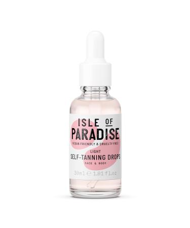 Isle of Paradise Self Tanning Face Drops Light (30 ml) Add Self Tanning Drops to Skin Care Natural Ingredients & Vegan Light 30 ml (Pack of 1) - Buy Online on GoSupps.com