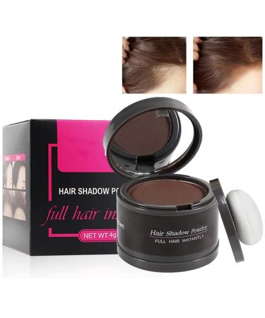 Hairline Powder Hair Shadow Powder for Filling in Thinning Hair Hair Root Dye Touch Up hair powder Hair Root Concealer For Makeup for Men and Women Dark Brown - Buy Online on GoSupps.com