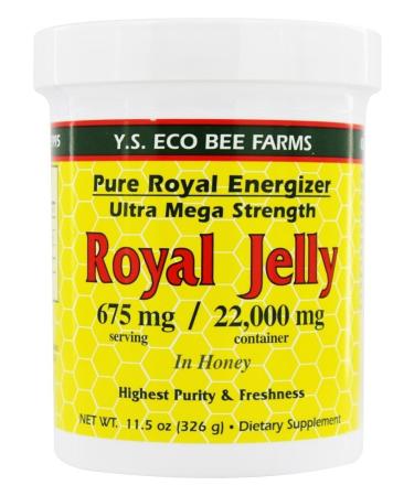 Y.S. Eco Bee Farms Royal Jelly In Honey 675 mg 11.5 oz (326 g)