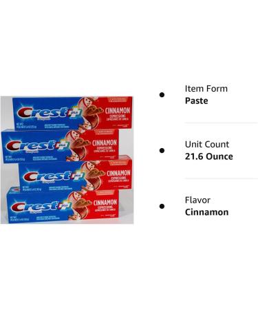 Crest Plus Complete Whitening Cinnamon Rush Expressions 5.4oz (4 Pack) - Buy Online on GoSupps.com