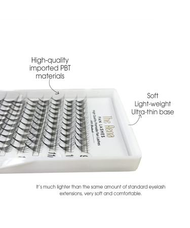 Premade 5D Eyelash Extensions Mixed Tray | Volume Lash Fans 12 Lines 9-15mm | Thick 0.1 | Curl D - Rena Fan Lashes - Buy Online on GoSupps.com