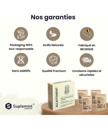 CURE Allaitement - Nutrition Optimale pour Maman et B b - 6 G lules/Jour 1 Semaine - Soutien Lactation et nergie - Fabriqu en Belgique - Laboratoire Suplemint - Buy Online on GoSupps.com