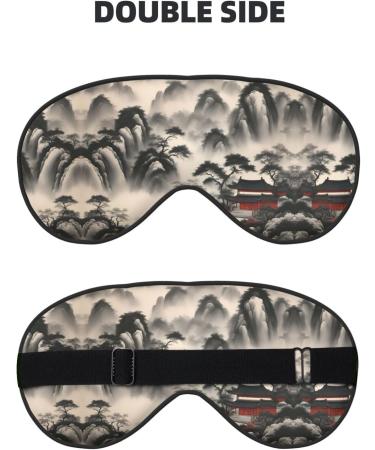 Buy Landscape Painting Print Eye Mask - Ultra-Soft Light-Blocking for Comfort & Restful Sleep | International Shipping - Buy Online on GoSupps.com