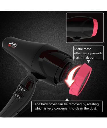 Buy JINRI 1875W AC Ionic Hair Dryer - Lightweight Powerful Blow Dryer with 2 Speeds & 3 Heat Settings - International Shipping Available - Buy Online on GoSupps.com