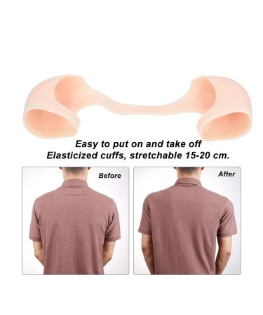 DAUZ Breathable Silicone Shoulder Pad - Soft Comfortable Support for Men & Women | Ideal for Parties | S Size White Skin Color - Buy Online on GoSupps.com
