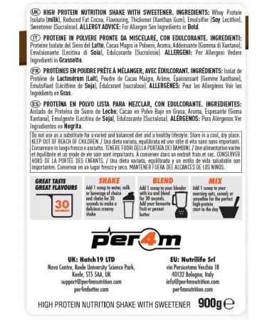 Per4m Isolate Zero Chocolate Cream 900g - Buy Online on GoSupps.com