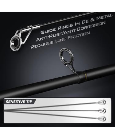 Plusinno Angelset - Carbon Fiber Telescopic Fishing Rod & Roll Set with Accessories & Carrying Bag for Saltwater & Freshwater - 1.8m 5.9ft - Buy Online on GoSupps.com