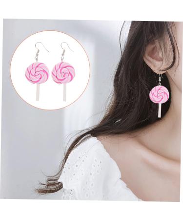 VALICLUD 8 Pcs Rainbow Lollipop Earrings Kids Hoop Earrings for Girls Cute Earrings Post Earrings for Women Ornament Earrings for Women Candy Dangle Earrings Charm Personality Miss 3X5.3CMx2pcs Assorted Color 3x2pcs - Buy Online on GoSupps.com