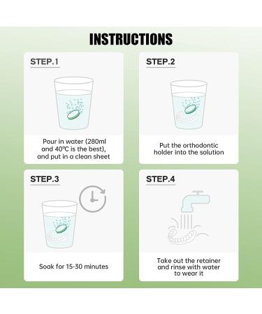 Y-kelin Retainer Cleaning Tablets - 36 Apple Flavor Tablets - 1 Month Supply - Denture & Mouth Guard Cleaner - Pack of 1 - Buy Online on GoSupps.com