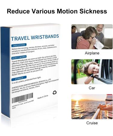 MT Healthy 8 Pcs Travel Motion Sickness Relief Wristbands - Non-Drowsy Nausea Relief for Sea & Air - 8 Count Pack - Buy Online on GoSupps.com