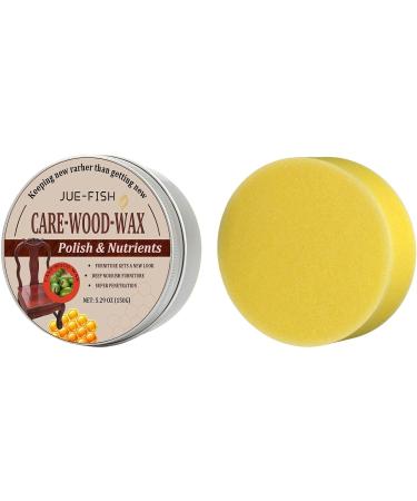 Bees Waxing Furniture Polish - Green Healthy Safe Environmental Wood Wax - Bees Wax with Protective Layer Preserve Natural Beauty Beeswax Furniture Polish for Floor Tables Chairs Cabinets Deyao 150g+sponge - Buy Online on GoSupps.com