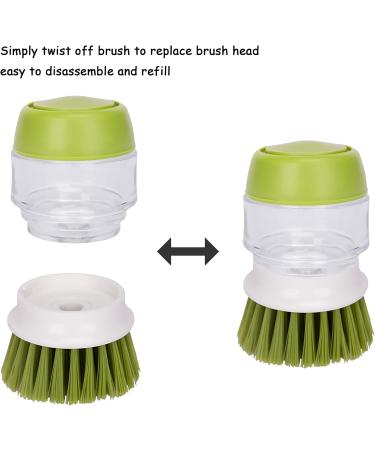 DAPOWER Soap Dispensing Palm Brush Refill - 2 Pack (Green) - Buy Online on GoSupps.com