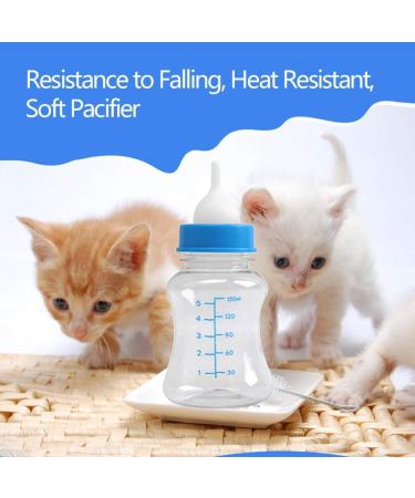 Maval Bottle Pet - 150ml Durable Silicone Baby & Pet Feeding Bottle with Nipple & Brush Set | Ideal for Newborn Puppies & Kittens - Buy Online on GoSupps.com