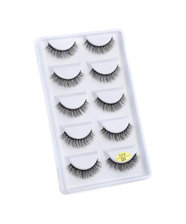 UAMOU Mink Eyelashes 10/50/100 Boxes Fluffy 3D Mink Lashes Makeup Natural Long Volume False Eyelashes Bulk Faux Cils Custom Cheerfully (Color : 5 Pairs X05 Size : 50 Boxes)