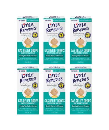 Little Remedies Gas Relief Drops Natural Berry Flavor Safe For Newborns 1 fl oz. (Pack of 6)