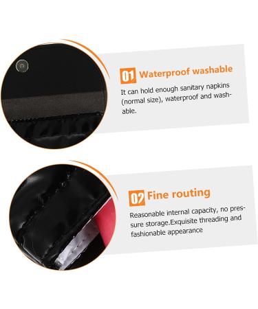 Large Capacity Healvian Storage Bag for Travel - Portable Makeup Organizer and Menstrual Pad Pouch (Black) - Buy Online on GoSupps.com