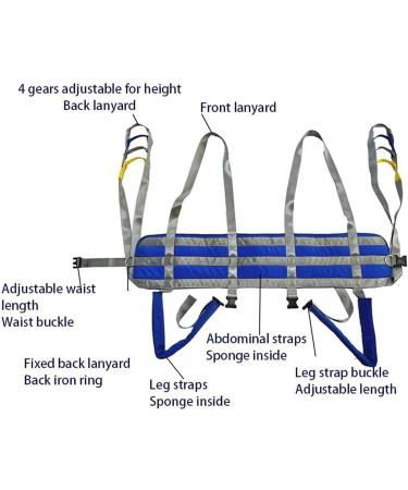 Patient Lifting Slings Transfer Aid Transfer Sling Patient Transfer Belt Safety Lifting Strap with Handles for Patient Lifters Full Body Transfer Devices for Elderly People Grey Blue Medium - Buy Online on GoSupps.com