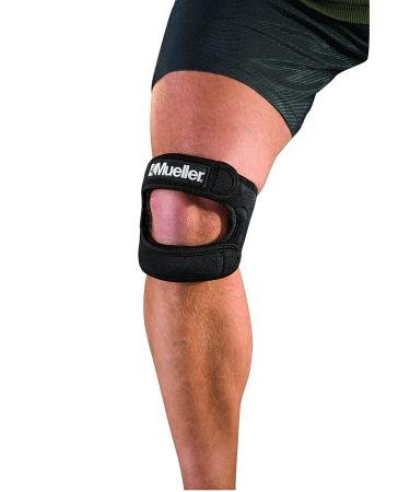 Mueller Adjustable Max Knee Strap - Patella Tendon Support for Men and Women, Black, One Size - Buy Online on GoSupps.com
