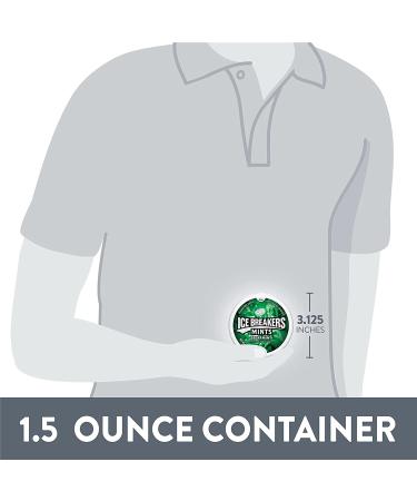 Ice Breakers Spearmint Sugar Free Mints 1.5 oz Tins (8 ct) | Bulk Pack - Buy Online on GoSupps.com