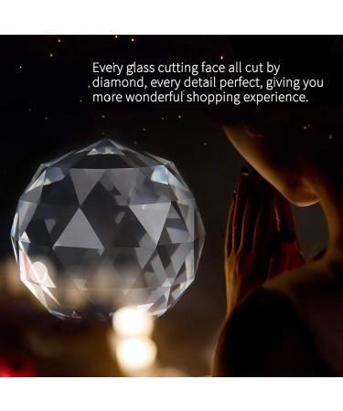 Buy Emoshayoga 60mm Crystal Prism Glass Balls - Translucent Faceted Decor for Home & Office | International Shipping Available - Buy Online on GoSupps.com