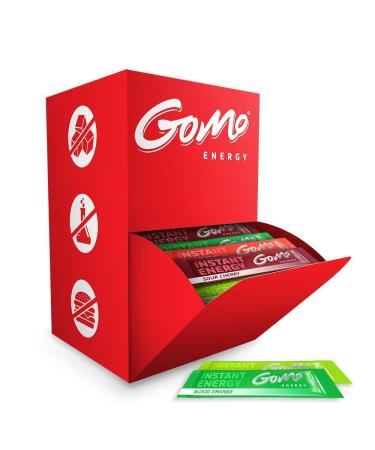 GoMo ENERGY Fruity Energy Variety Blend Sugar Free Powdered Drinks Caffeine Vitamins Minerals & Herbal Extracts Stevia Eaten Per 250ml Drink Blend of 100