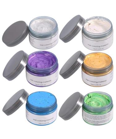 Filfeel Hair Color Wax 120g - Unisex Disposable Dye Ointment for DIY Hair Styling - Perfect for Halloween & Cosplay (Violet) - Buy Online on GoSupps.com