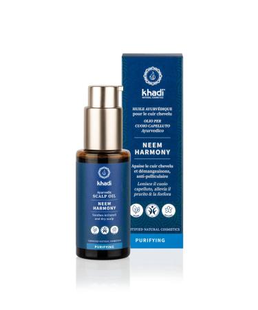 Khadi Neem Harmony Hair Oil - 100% Natural Ayurvedic Solution for Scales & Itching Vegan Silicone & Paraben-Free 50ml - Buy Online on GoSupps.com