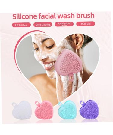 Beavorty Face Scrubber Exfoliator Brush Double Side face Brush Silicone Face Scrubber Manual Exfoliating Brush Silicone face Cleansing Brush face Scrub Brush Handheld Silica Gel Cleaner 9.8x8.4cm - Buy Online on GoSupps.com