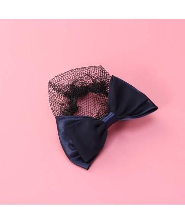 SUPVOX Hair Snood Net Clip - Two-Way Bow Mesh Clips & Elastic Headdress for Women (Black) - 2 Pieces - Buy Online on GoSupps.com
