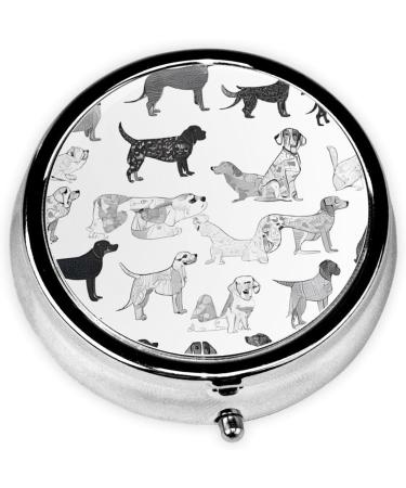 Cute Dachshund Dog Pill Box - 3 Compartment Portable Travel Medicine Organizer for Vitamins & Tablets - Buy Online on GoSupps.com