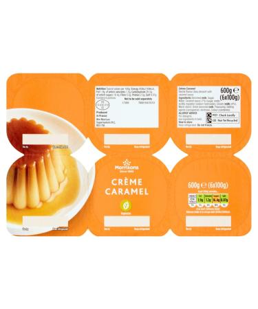 Morrisons Vanilla Creme Caramel 6x100g