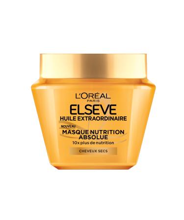 L'Or al Paris - Masque Nutrition Absolue - 10x plus de Nutrition - Tous Types de Cheveux Secs - Soin Enrichi en Concentr Nourrissant l'Huile de Cam lia - Elseve Huile Extraordinaire- 290 ml