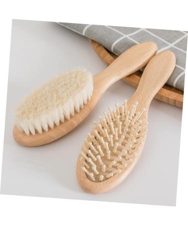 Healeved Wood Tools Scalp Massager Brush Set for Babies - Gentle Massage and Detangling Hairbrush - Buy Online on GoSupps.com