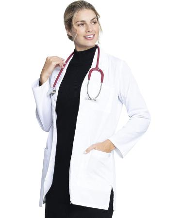 Dickies EDS Professional Women Scrubs Lab Coat 32 - White - Size Medium | 84400 - Buy Online on GoSupps.com