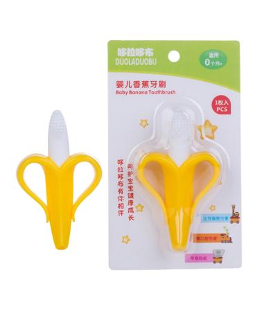 Ojiajunliuoo The biting for children is non -toxic and harmless suitable for chewing in a banana form practical for children distracts for children who like to chew