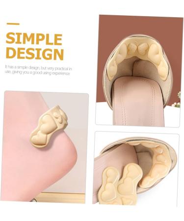 High Heels Heel Stickers - 4 Pairs Boot Protector Cushions & Replaceable Heel Pads for Women | Size 10x2.7cm | Durable Polyurethane - Buy Online on GoSupps.com