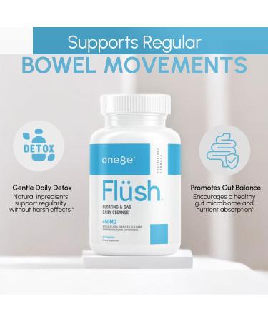 ONE8E Fl sh Herbal Gut Health & Digestion Supplement | Herbal Cleanse for Better Digestion Bloating & Gas Relief with Botanical Ingredients | Natural Gas and Bloating Relief for Women and Men - Buy Online on GoSupps.com