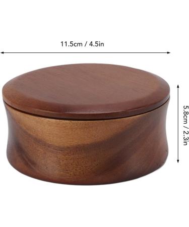 Premium Men's Wooden Shaving Brush Bowl | Non-Slip Cream Mug & Soap Cup | Portable Foam Tool for Easy Shaving - Buy Online on GoSupps.com