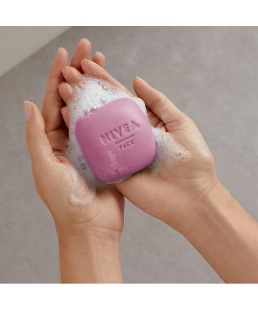 Nivea MagicBar Solid Facial Cleaning Make-Up Remover 75g | Firm Natural Cleanser for Face Eyes & Lips | Black Tea & Tea Tree Extract | Certified Natural Cosmetics - Buy Online on GoSupps.com