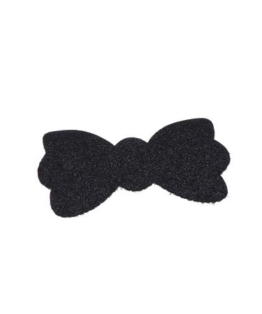 LEORX 10pcs Glitter Hair Fringe Sticker Black Hair Fixed Pad for Broken Hair or Bang Hair Holder (Bow)