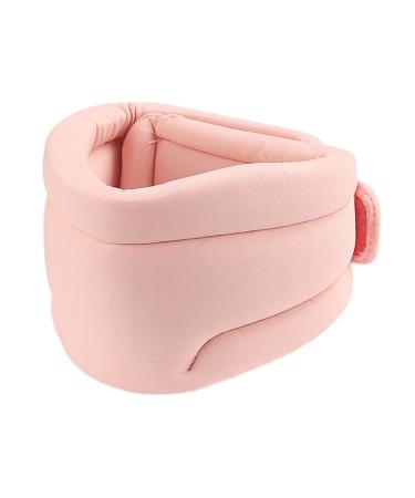 Folpus neck support bandage made of soft sponge neck bandage with bandages for a stable neck support fragrance for men women family car pink