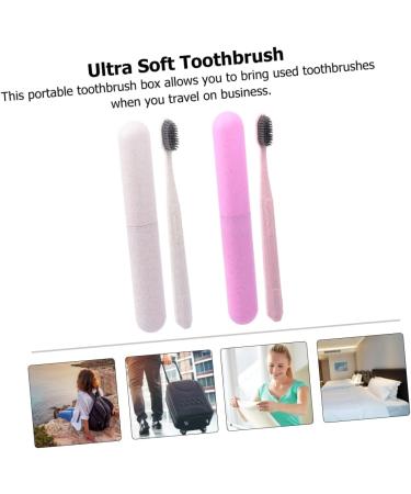 Shop Minkissy 6-Piece Travel Toothbrush Set | Long Handle Eco-Friendly Design | Perfect for Toothbrush Lovers - Buy Online on GoSupps.com