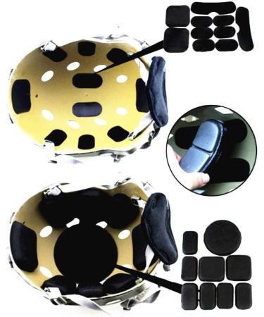 Universal Helmet Padding Kits - Motorcycle Helmet Foam Pads Replacement Set - Black - Buy Online on GoSupps.com
