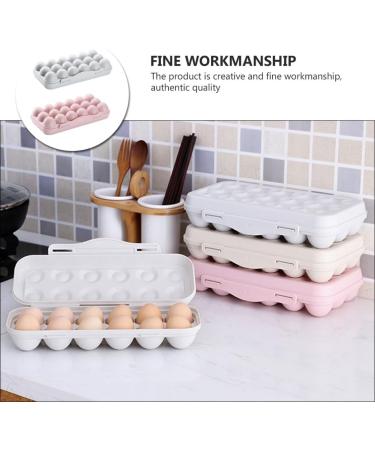 OSALADI 2pcs 18 Egg Storage Box Filled Plastic Eggs Fridge Egg Dispenser Egg Storage Tray With re-usable Assorted Color 30x15cm - Buy Online on GoSupps.com