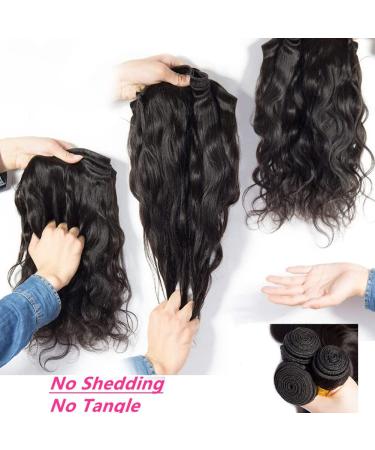 18 18 18 Inch Brazilian Body Wave Human Hair Bundles - 100% Unprocessed 9A Weave Extensions for Black Women - Natural Color - 3 Bundle Pack - Buy Online on GoSupps.com