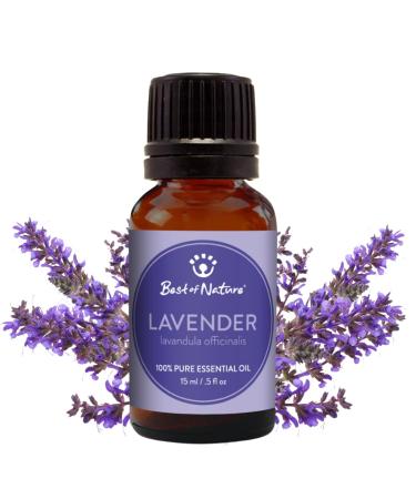 Lavender Essential Oil for Diffuser Aromatherapy Best of Nature 100% Pure Undiluted Oils for DIY, Home Fragrance, and Topical Use